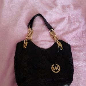 Michael kors leather snake patern  handbag